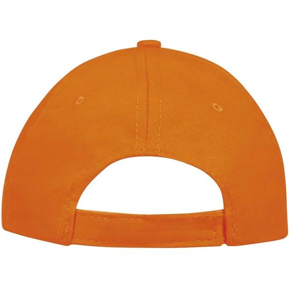 SOLS Unisex Sunny 5 Panel Baseball Cap / Orange - Picture 3 of 5